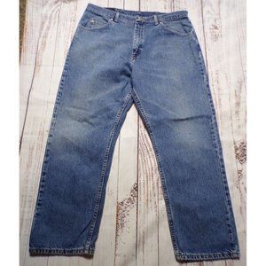 Wrangler Mens Jeans Size 34x29 Straight High Rise 5-Pocket Cotton - 231389
